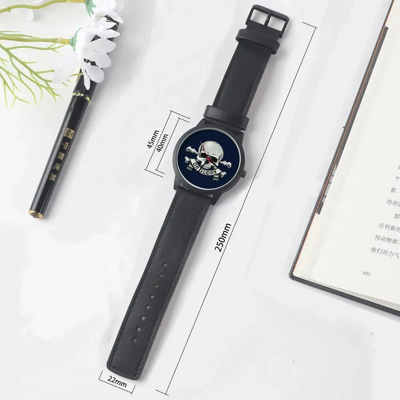 2025 Men's Watch Personalized Customizable Roman Font Quartz Wrist Campus Punk Cool Style Gift Festival Souvenir thumbnail 3
