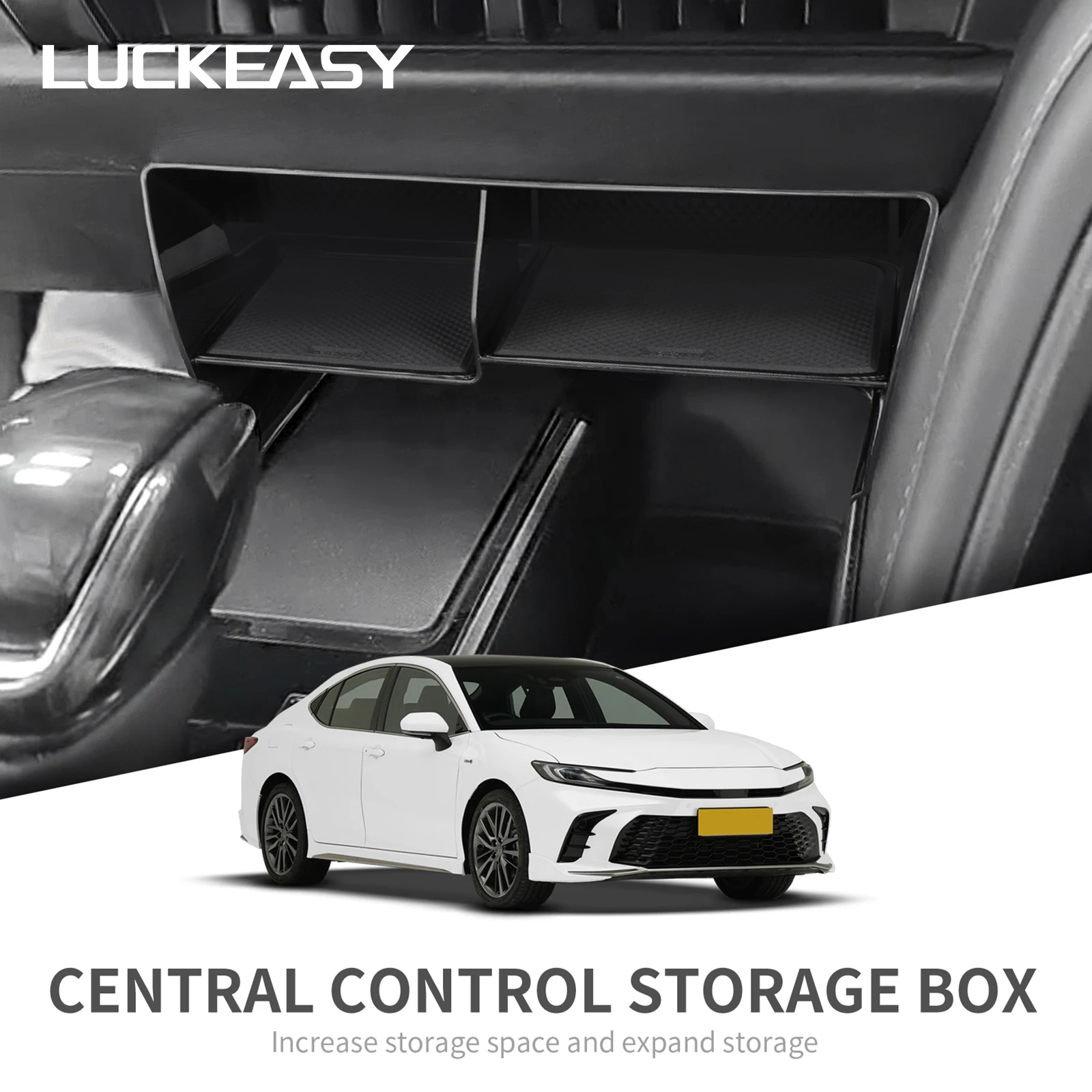 for Toyota Camry 9th 2024 2025 Storage Box Central Console Tidying Organizer Case Tray Car Interior Accessories
