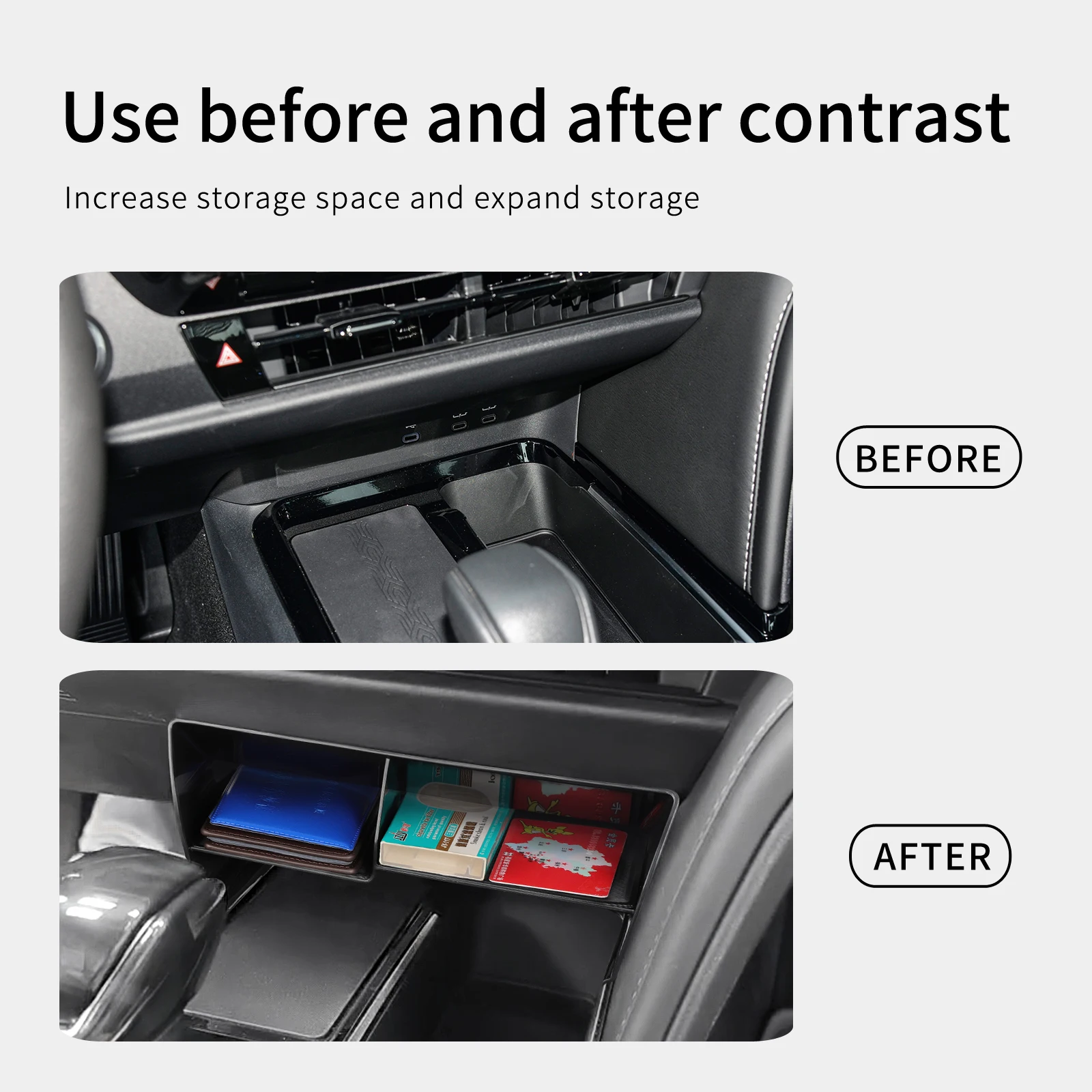 for Toyota Camry 9th 2024 2025 Storage Box Central Console Tidying Organizer Case Tray Car Interior Accessories thumbnail 2