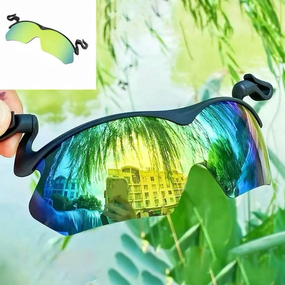Adjustable Clip Cap Sports Sunglasses Flip-Up Cover UV Protection Polarized Sunglasses Clip On Hat Cycling Goggles thumbnail 2