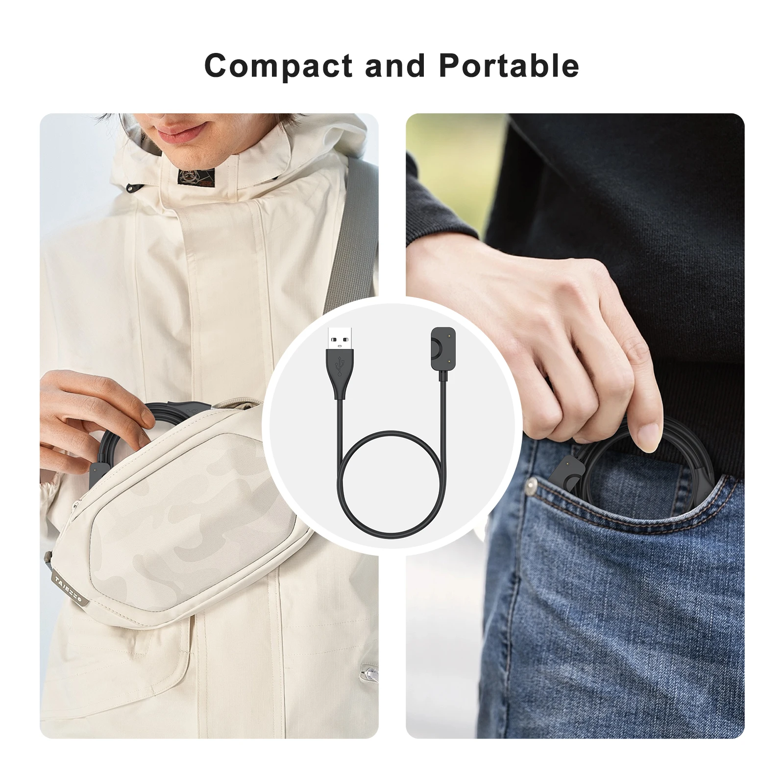 100CM USB Charger For Samsung Galaxy Fit 3 Adapter Magnetic Charging Cable Cord For Samsung Galaxy Fit 3 Smartwatch Accessories thumbnail 6