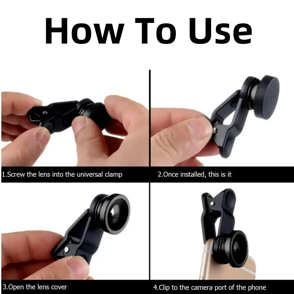 0.67X Wide Angle Zoom 3in1 Phone Lens Fisheye Macro Lenses Camera For iPhone 16 Xiaomi Huawei Smartphone Lenses with Phone Clip thumbnail 5