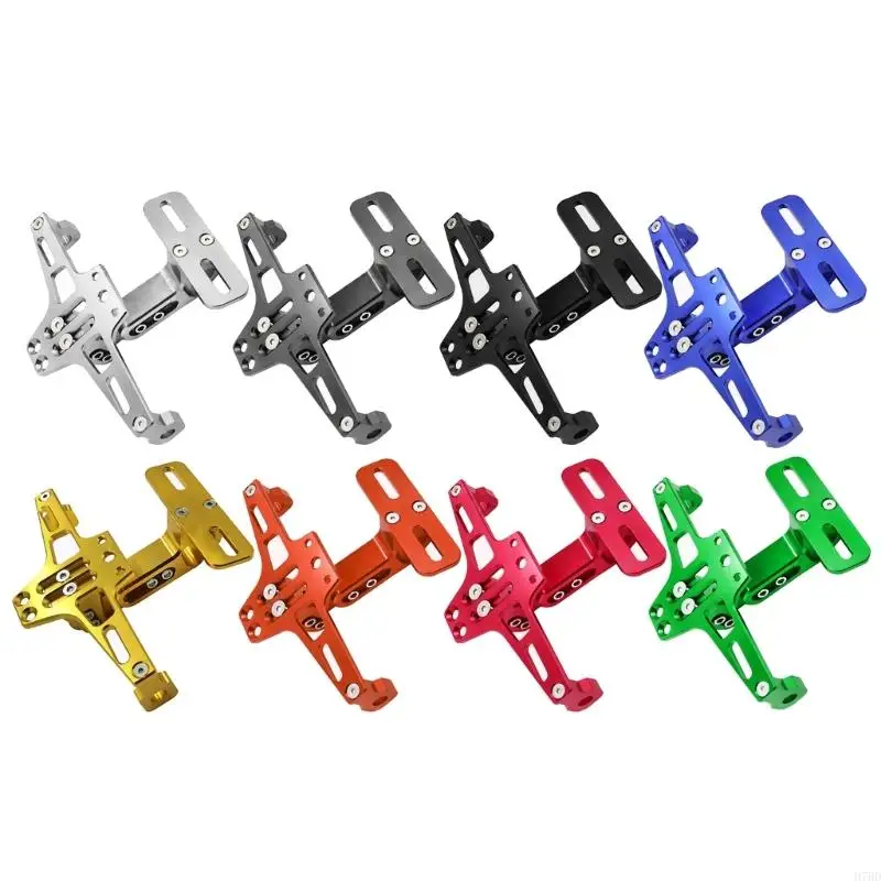 920L Motorcycle Rear License Plate Frame Holder Adjustable Scooter Motorbike Aluminum License Number Plate Bracket