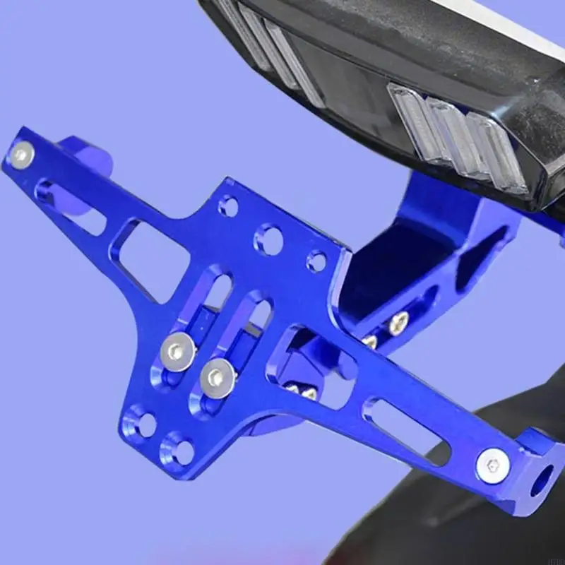 920L Motorcycle Rear License Plate Frame Holder Adjustable Scooter Motorbike Aluminum License Number Plate Bracket thumbnail 4