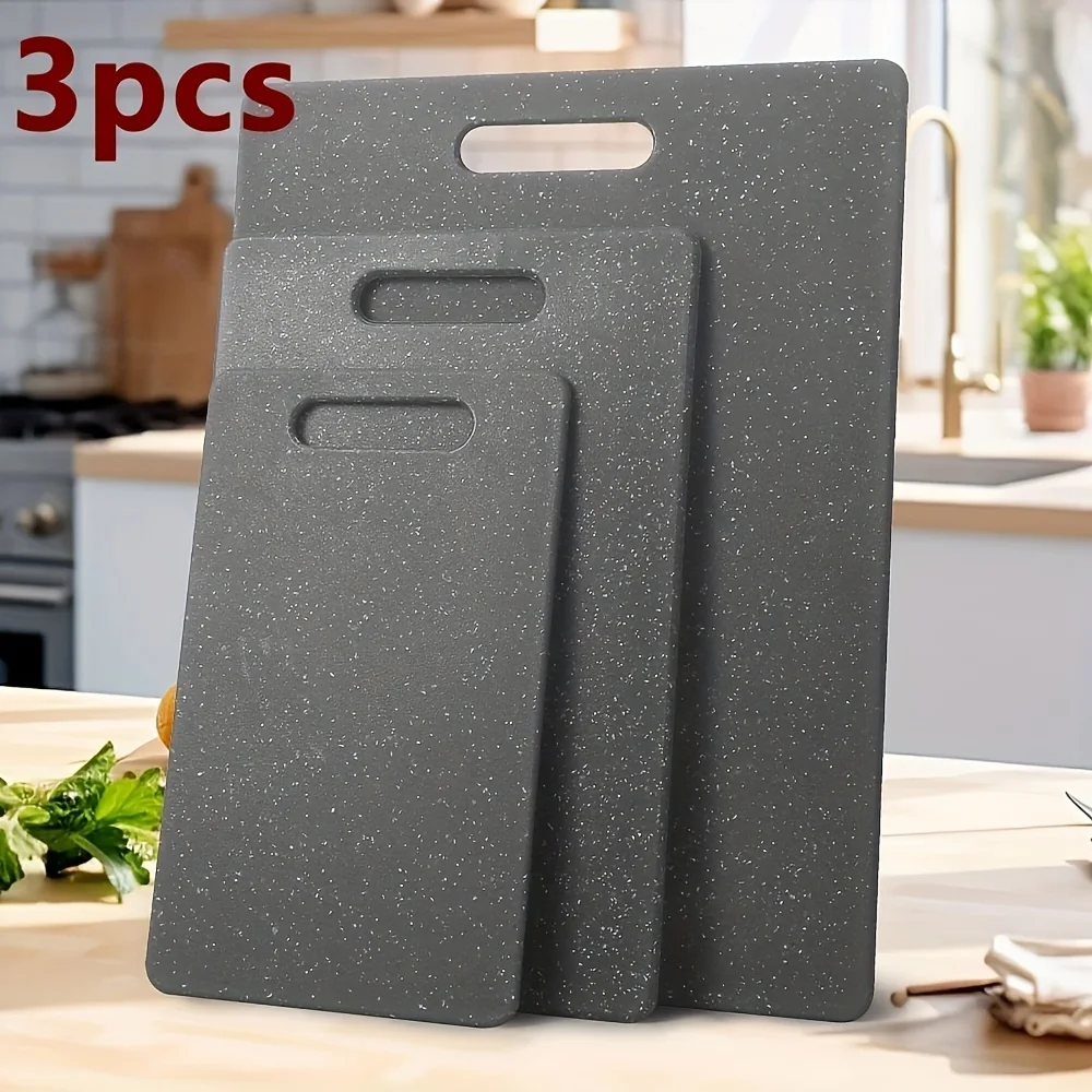 Marble Texture PP Cutting Board Antibacterial and Mildew Cutting Board Kitchen Vegetable Cutting Board Dishwasher Safe Healthy