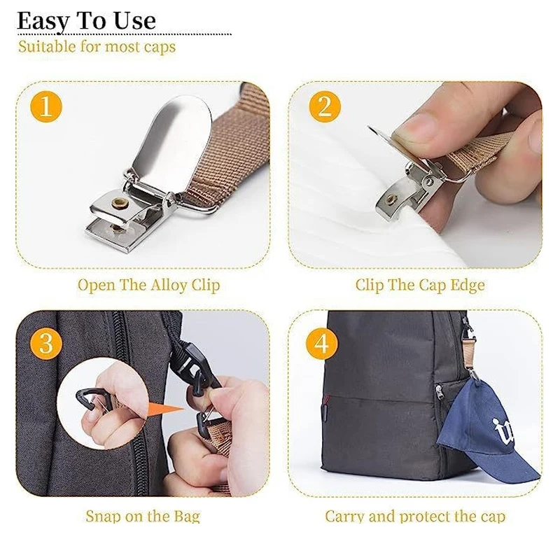 Outdoor travel straw hat clip portable hat clip multi-purpose outdoor storage clip thumbnail 3