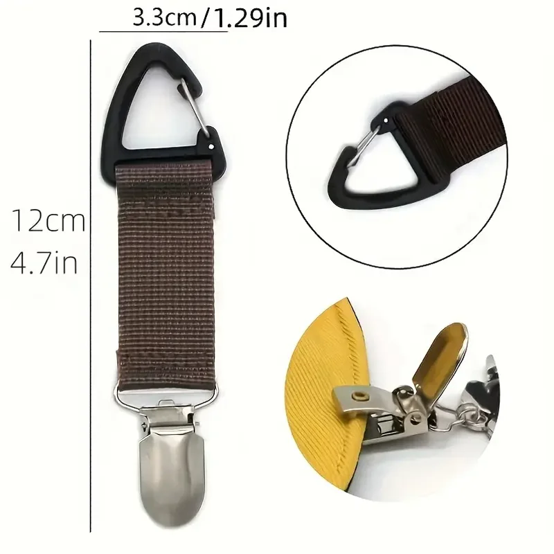 Outdoor travel straw hat clip portable hat clip multi-purpose outdoor storage clip thumbnail 4
