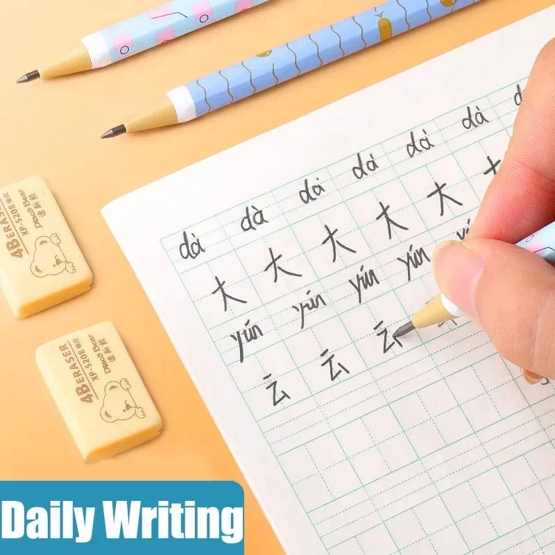 Cute Automatic Pencil Student Cartoon 2.0 Automatic Pencil Coarse Lead Pencil Stationery and School office supplies thumbnail 3
