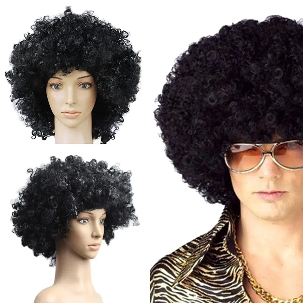 Fashion Black Afro Curly Wig Various Coloured Curly Hair Clown Cosplay Children/Adults Dressing Colorful Wigs Carnival Party