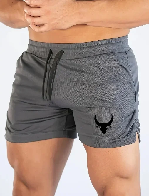 Men's Geometric Pattern Basketball Shorts with Mid Waist Micro Elastic Quick Drying Breathable Sports Pants for Running  Fitness