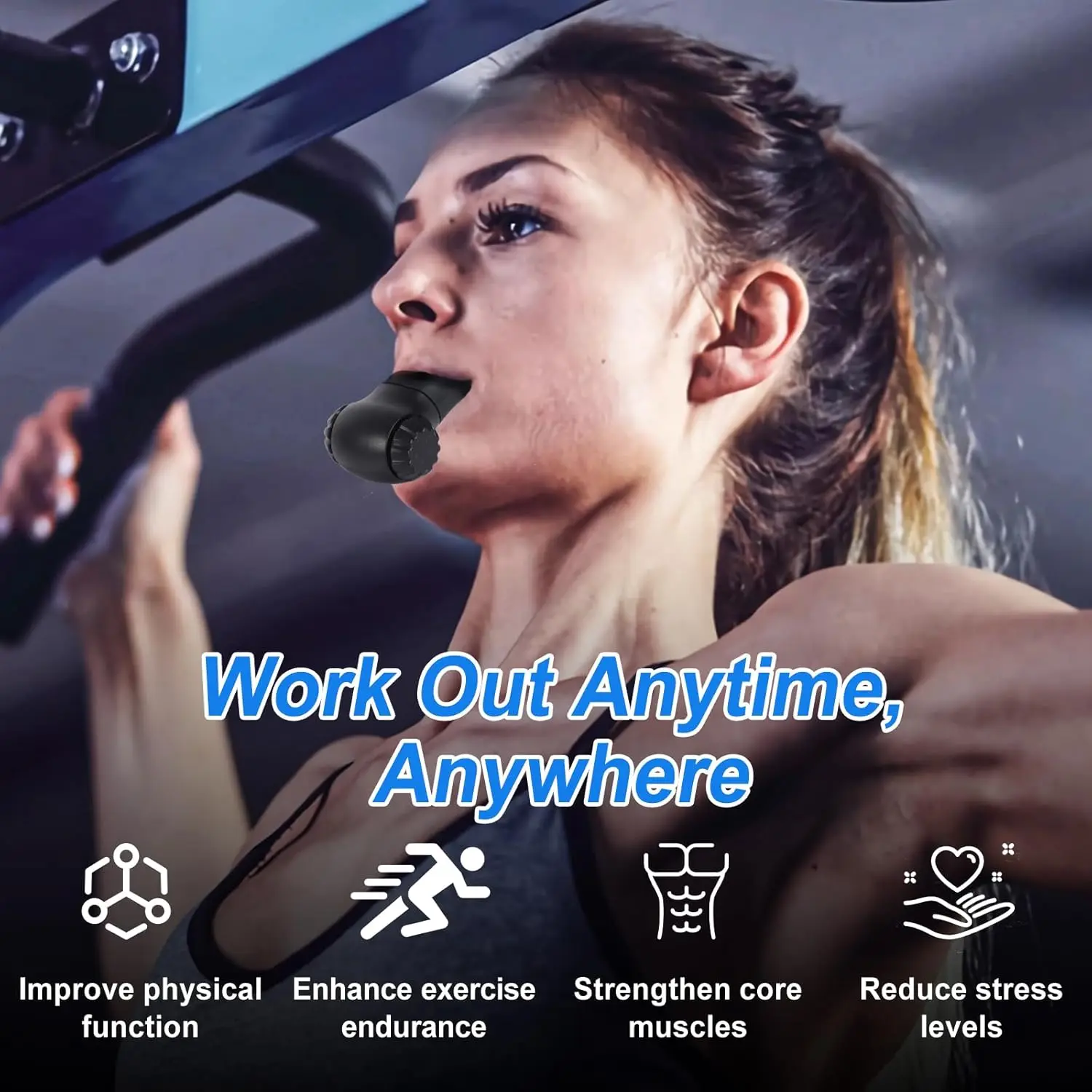 Breathing Trainer Lung Respirator Fitness Equipment Respiratory Silicone High Altitude Training Outdoor Expiratory Exercise Tool thumbnail 5