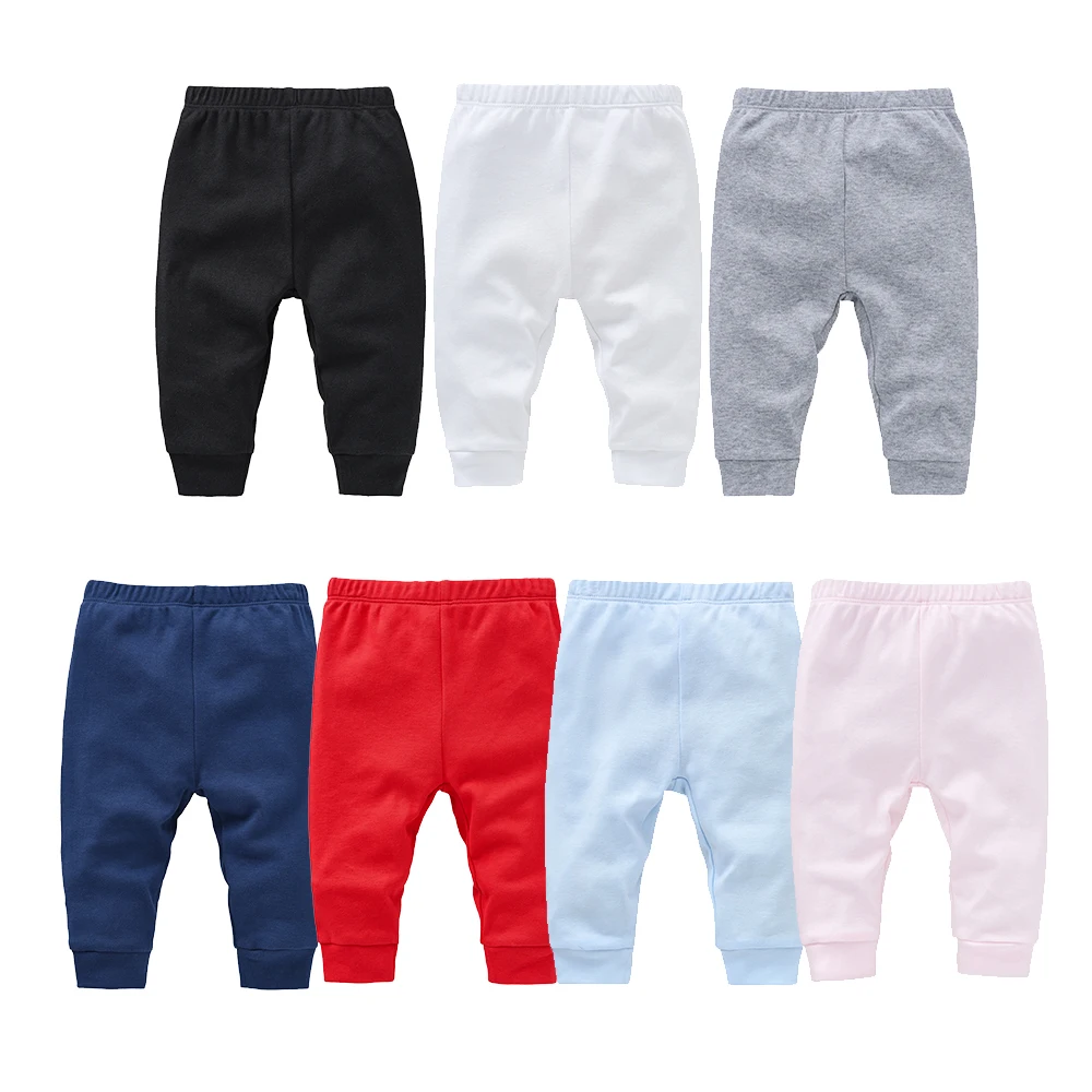 2/3 Pieces Set 100% Cotton Baby Rompers Pants Hat Blank Colors Kids Trousers Plain Newborn Clothing Muslin Bodysuit Clothes thumbnail 6