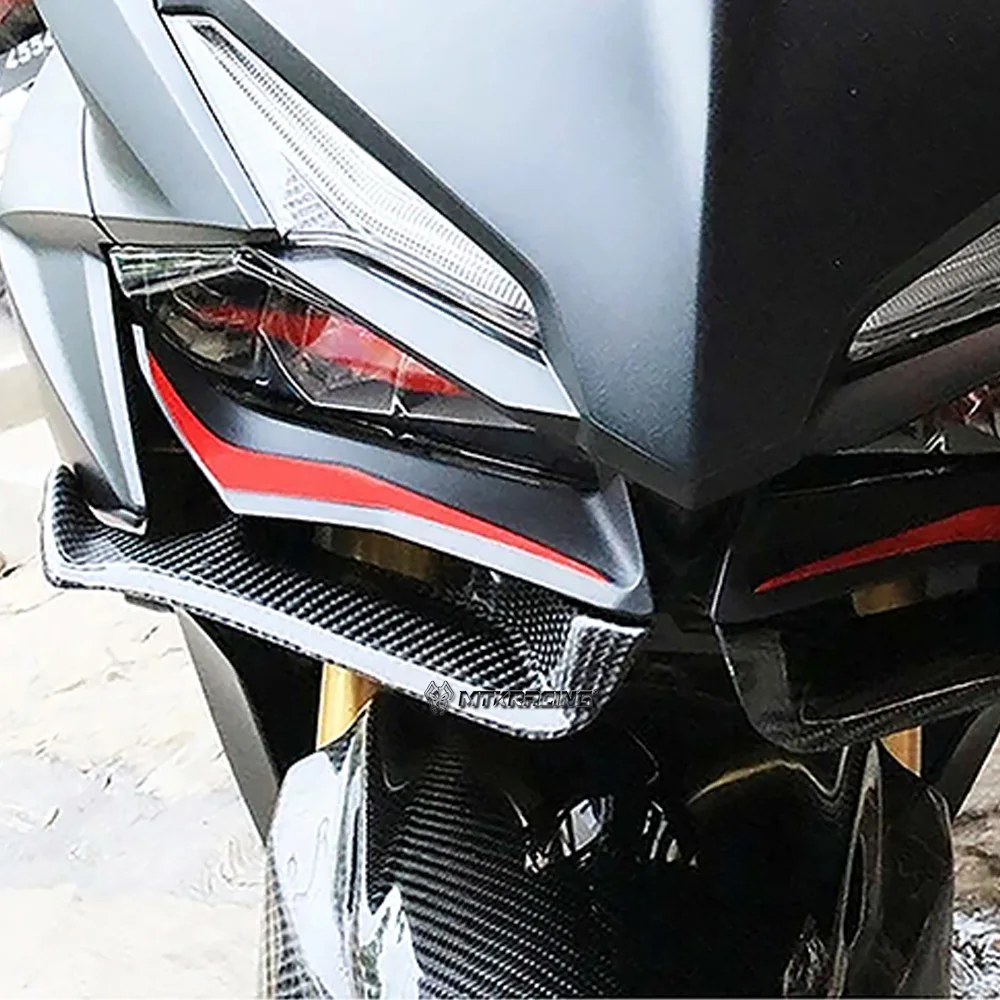 For HONDA Motocycle Front Wing Fairing Winglets Mouth Shell Cover Protection Guards CBR250RR CBR300RR Spoiler Front Winglet thumbnail 2