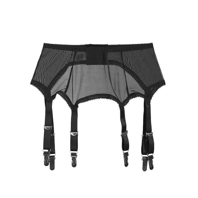 Sexy Women Vintage High Waist Garter Belt Sexy  Suspender Elastic Belt Stocking Garter Belt with 6 Metal Buckles Straps thumbnail 6