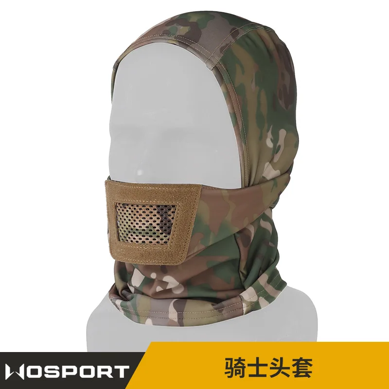 Airsoft Mask for Men Tactical Mask Headgear Full Face Protection Knight Headwear for Paintball Hunting Sport thumbnail 2