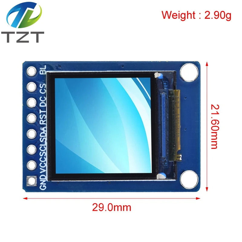 0.85 Inch 0.85" Color TFT Display Module TZT HD IPS LCD LED Screen 128X128 SPI Interface ST7735 Controller For Arduino thumbnail 2