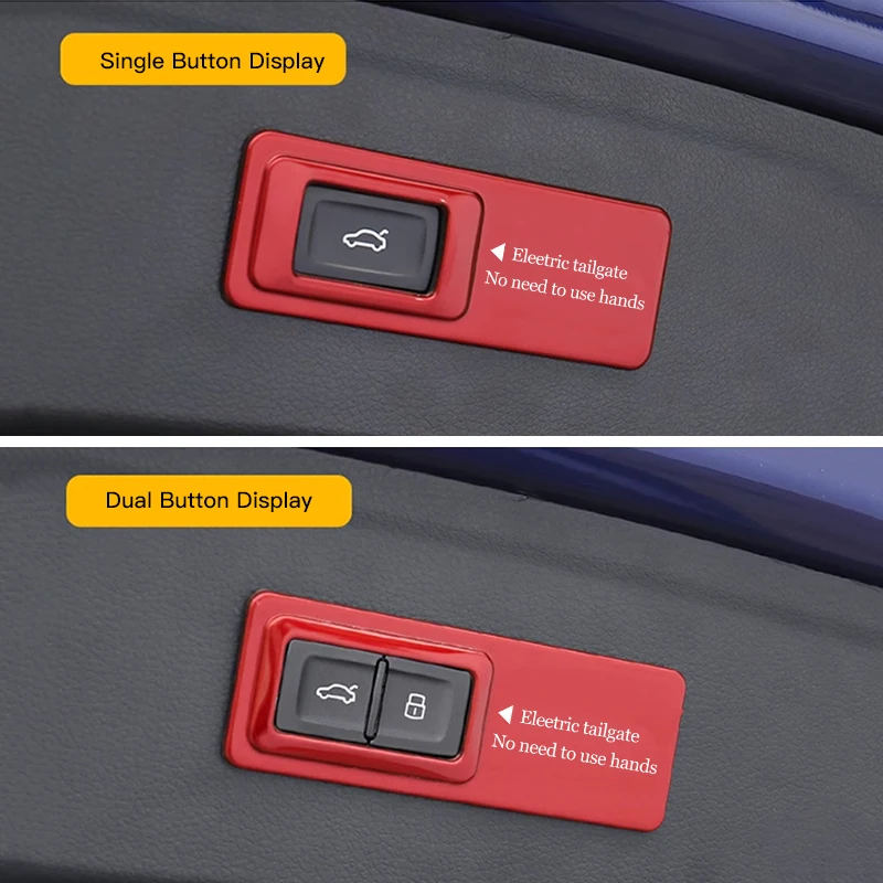 Car Trunk Warning Sticker Electric Tailgate Lifting Cover For Audi Q5 Q7 Q8 Q3 A7 A1 A2 A3 A4 A5 A6 A8 Q1 Q2 Q4 Q6 TT RS3 RS7 S5 thumbnail 6