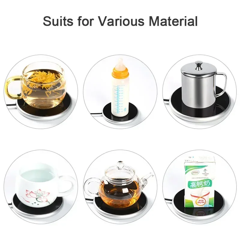Coffee Mug Warmer with Timer & 2 Temperature Settings Office Smart Cup Warmer Electric Beverage Warmer for Cocoa Tea Water Milk thumbnail 3