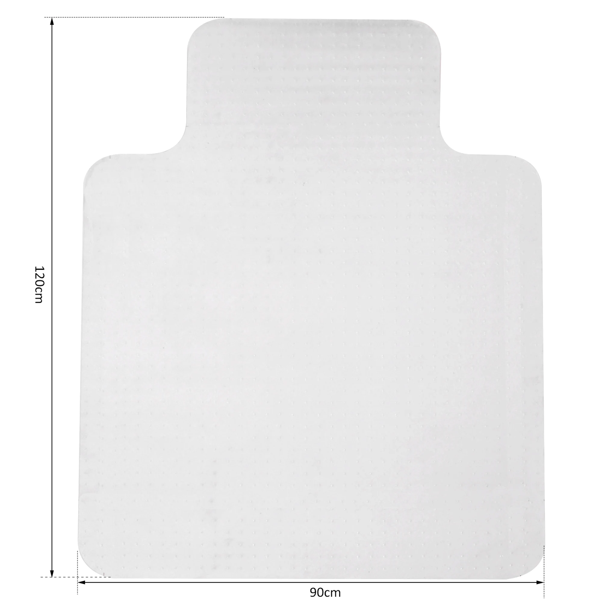 HOMCOM Office Carpet Protector Chair Mat Spike Non Slip Studs Frosted thumbnail 4