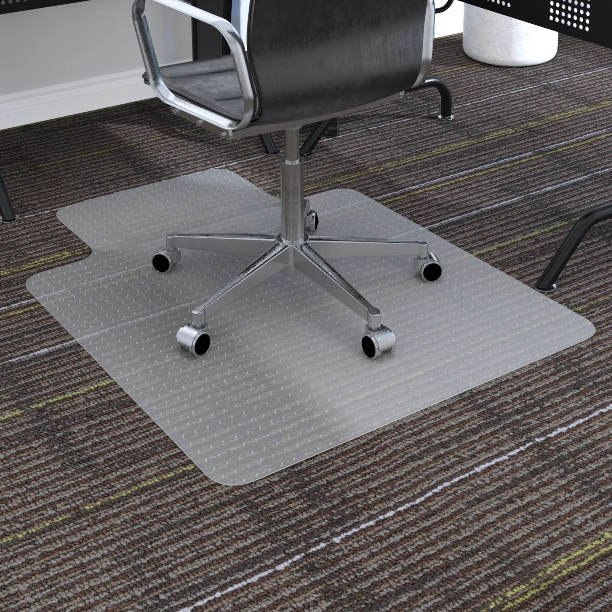HOMCOM Office Carpet Protector Chair Mat Spike Non Slip Studs Frosted thumbnail 3