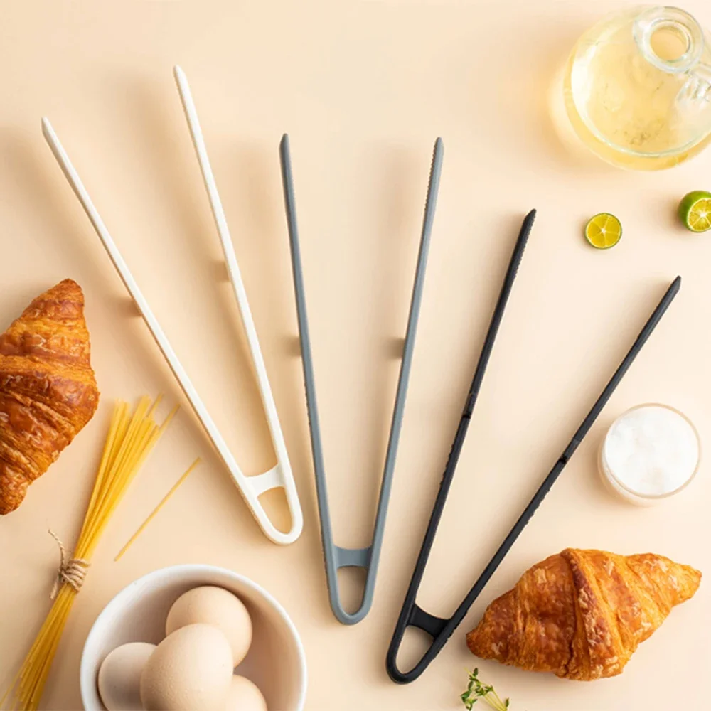 Non-slip Silicone Food Toast Tongs Trivet Tongs for Kitchen Tongs Cooking Clip Clamp BBQ Salad Tools Grill Kitchen Accessories thumbnail 4