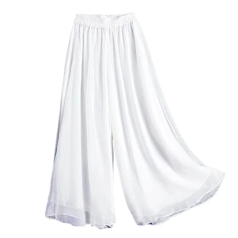 Classical Dance Chiffon Pants Wide Leg Pants for Women Modern Dance Training Pants Loose Dance Pants Adult Girls Body Yoga Pants thumbnail 3