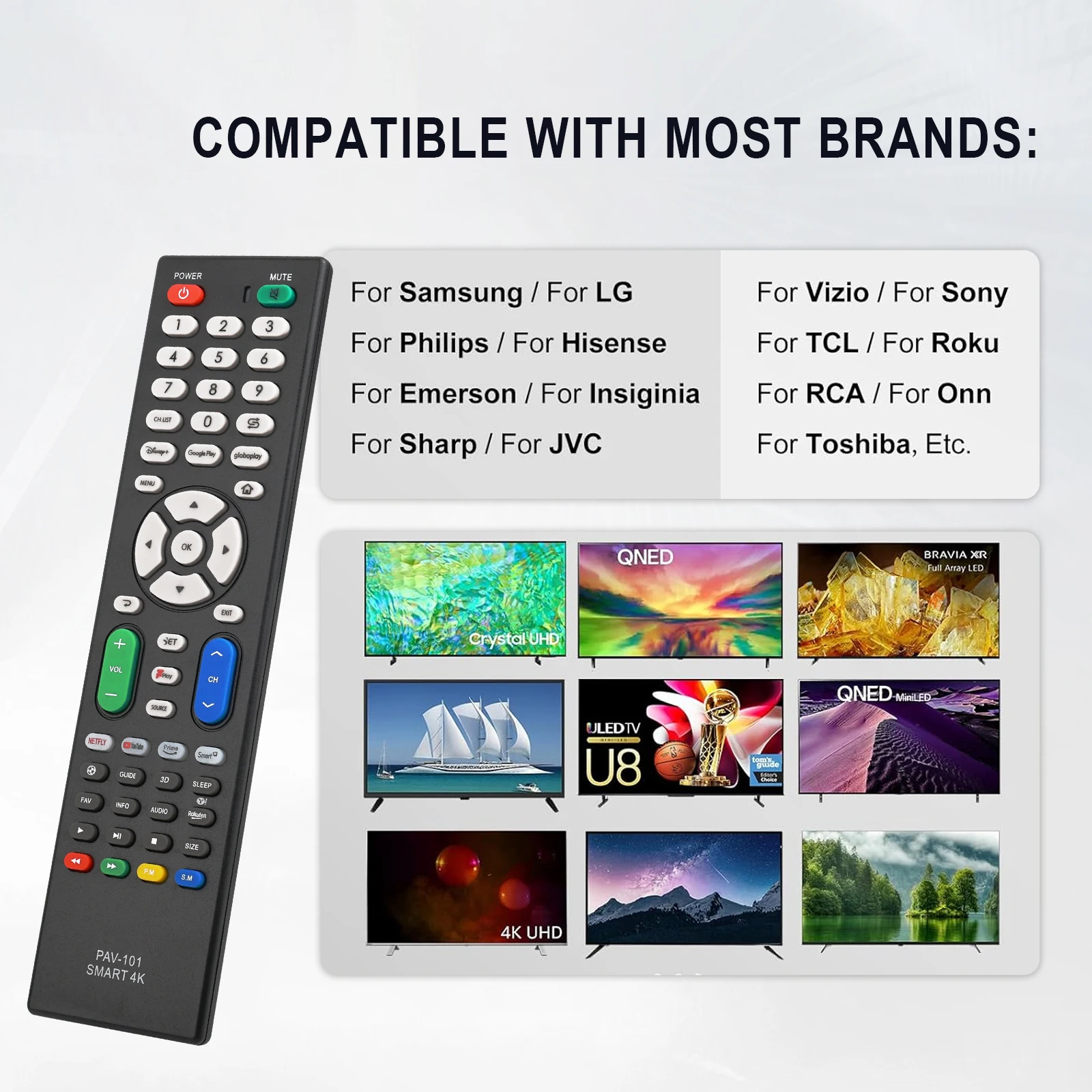 Universal Tv Remote Control Compatible Use Universal Tv Remote Control of Any Brand Need to Set According to the Manual Rm-014S+ thumbnail 3