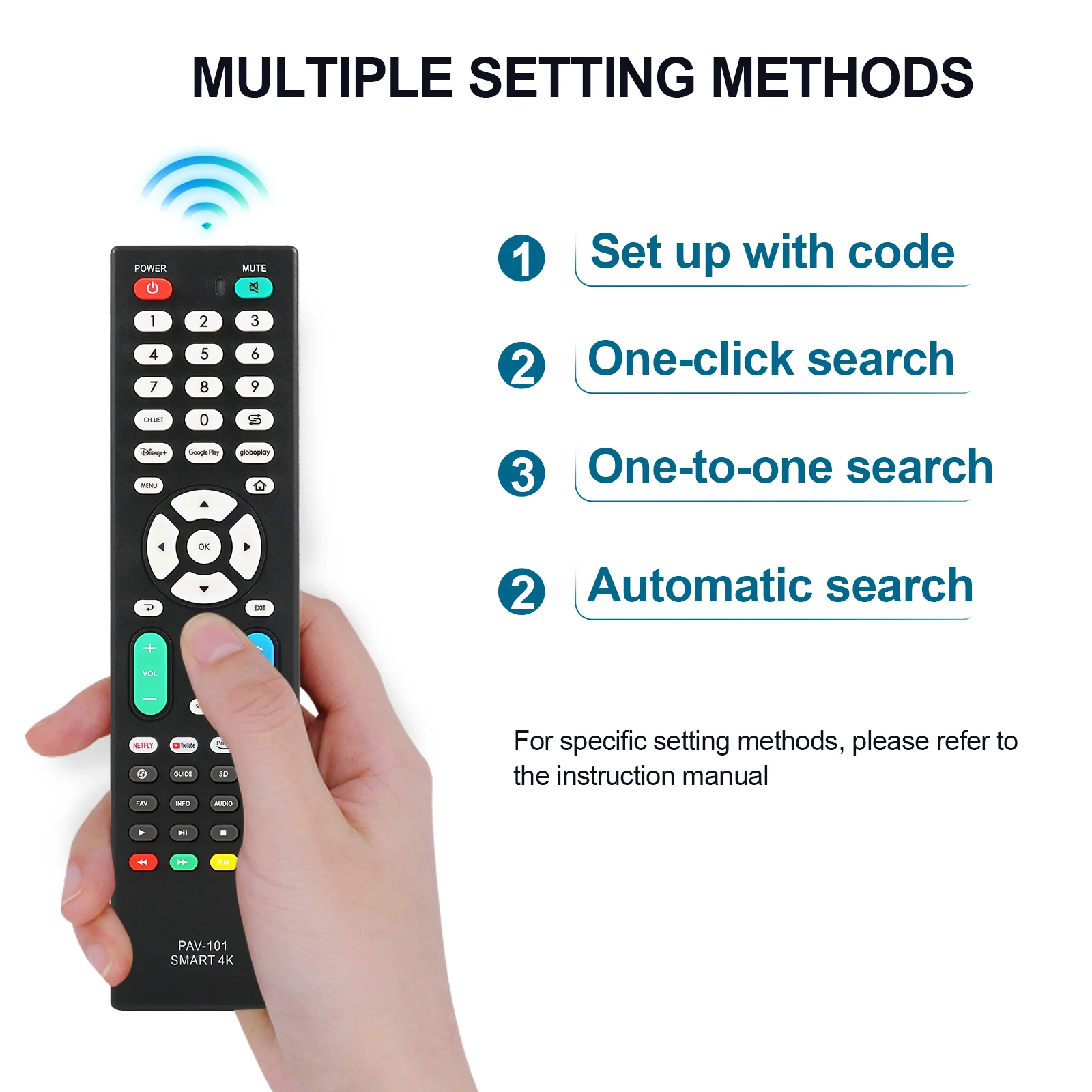 Universal Tv Remote Control Compatible Use Universal Tv Remote Control of Any Brand Need to Set According to the Manual Rm-014S+ thumbnail 4