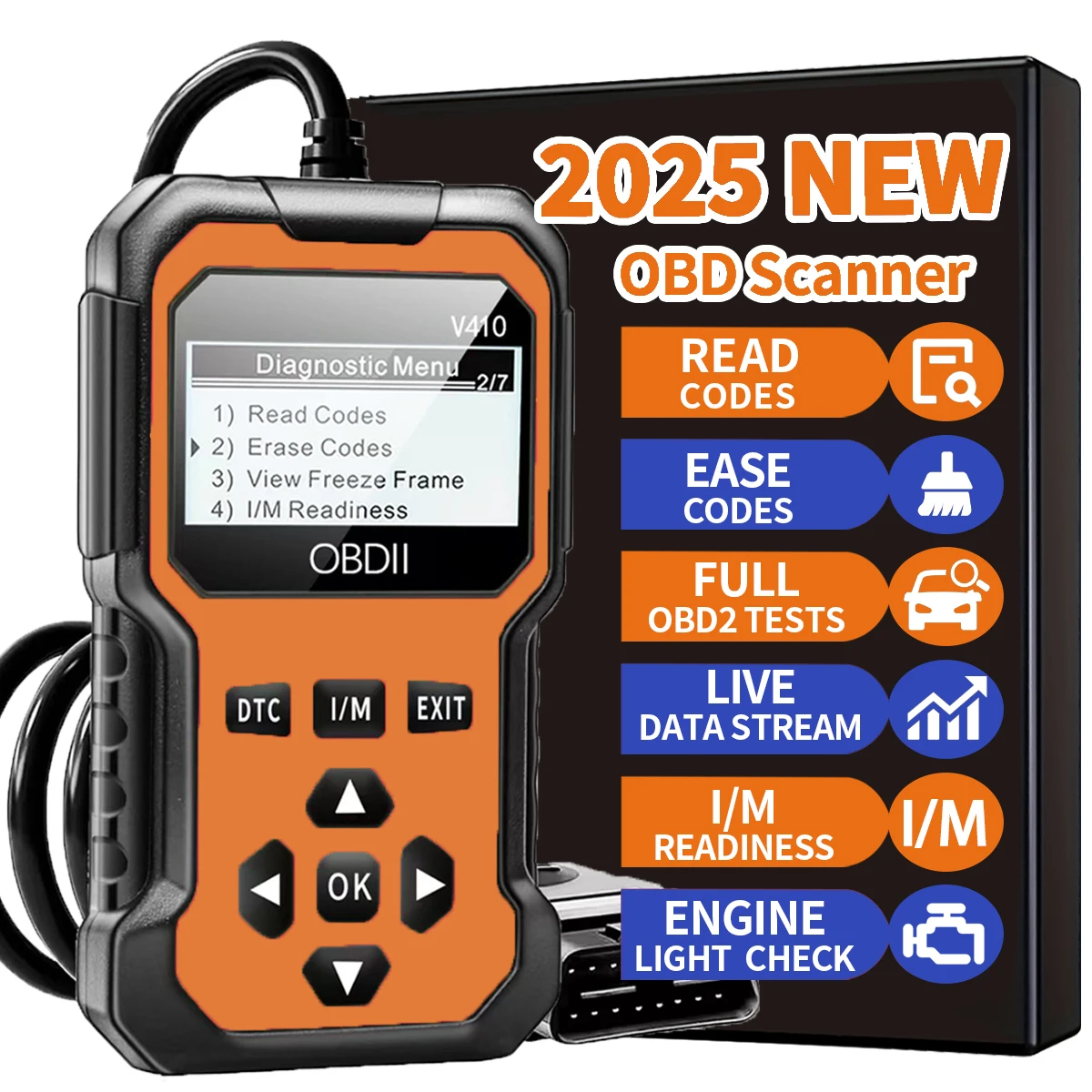 Car Obd2 Scanner Diagnostic Tool Code Reader Engine Fault Code Reader Scanner Can Diagnose All Obd Ii Protocol Cars since 1996 thumbnail 4