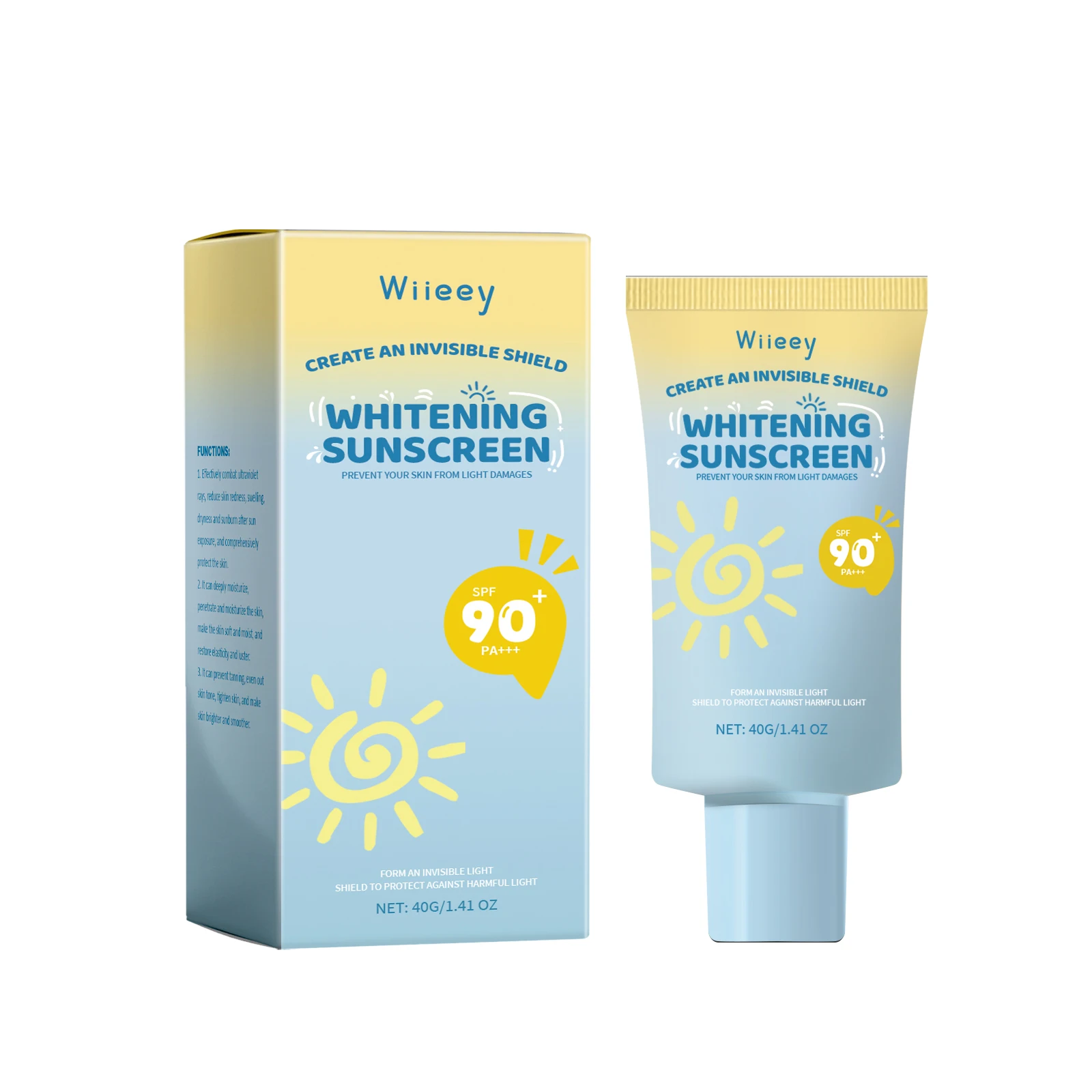 Kids Sunscreen Body Lotion Spf 50 Lightweight Non-greasy Refreshing Face Hydrating Brighten Broad Spectrum Moisturizing Sunblock thumbnail 2