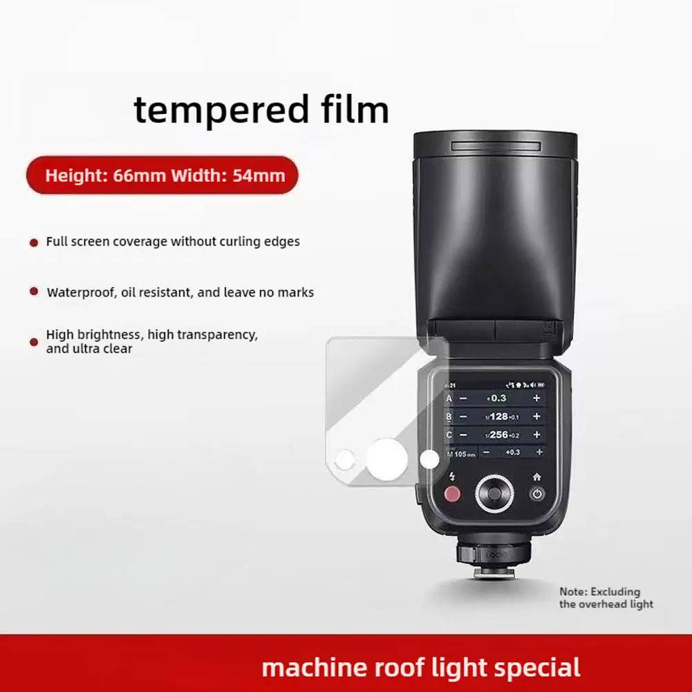 Screen Protector GODOX V100 Flash Touchscreen Control Flash Accessories Protective Film For Godox V100 Speedlite Tempered Glass thumbnail 4
