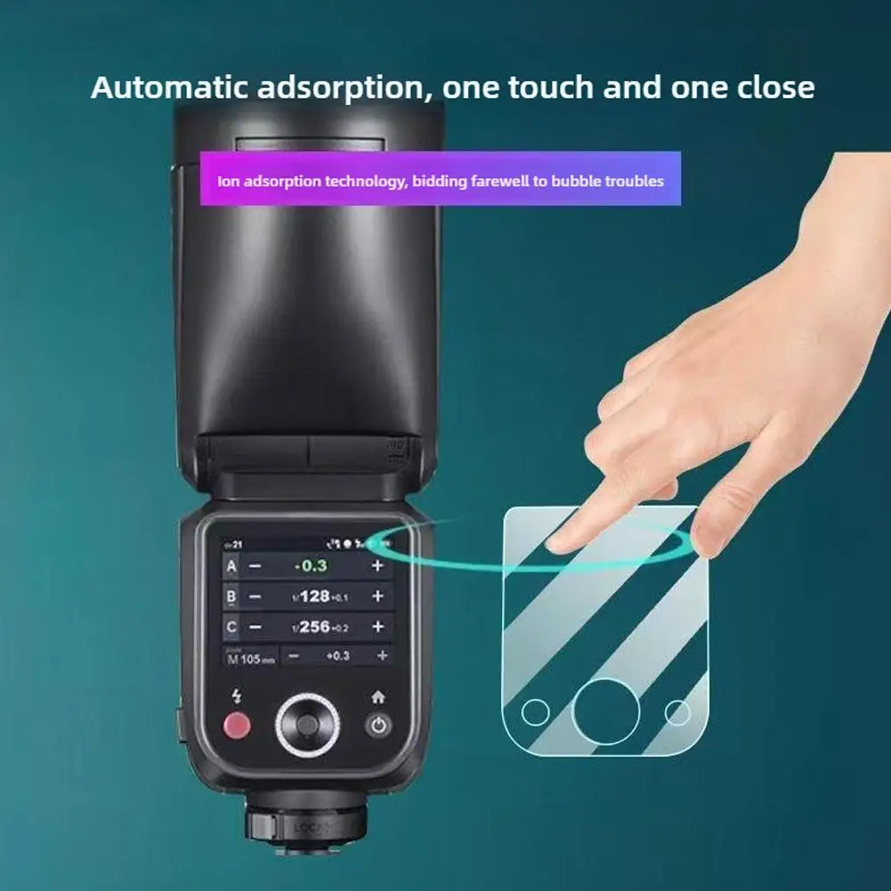 Screen Protector GODOX V100 Flash Touchscreen Control Flash Accessories Protective Film For Godox V100 Speedlite Tempered Glass thumbnail 3