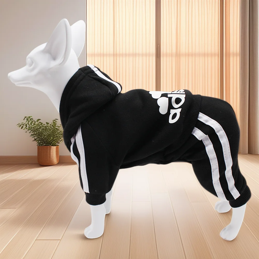 Brand Design Adidog Clothing Dog Jumpsuit Sports Suit Spring Dog Clothes for Small Dogs Chihuahua Terrier Beagle Pet Apparel thumbnail 5