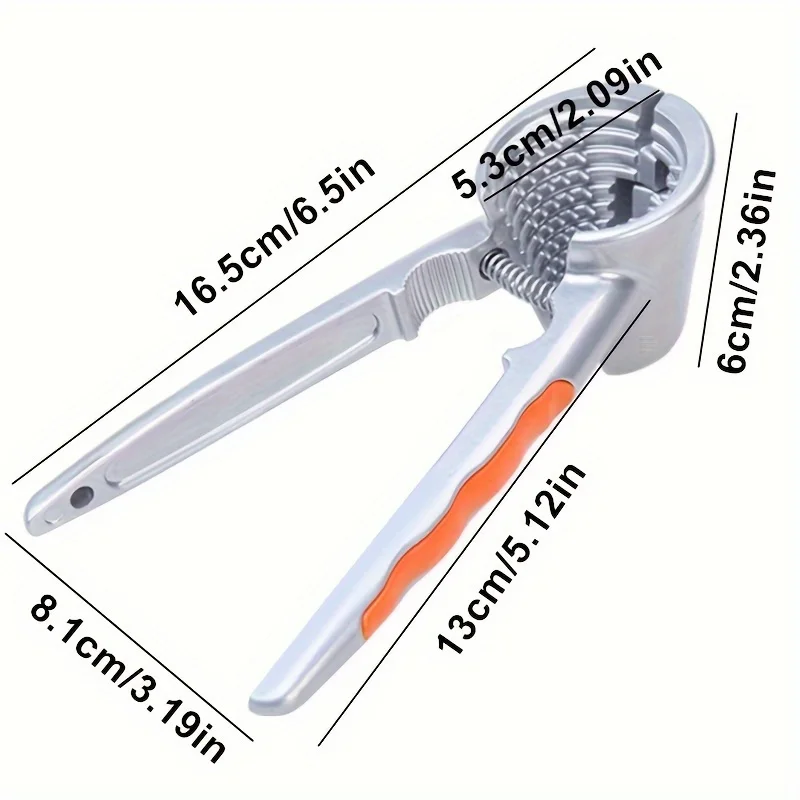 1pc Ergonomic Nutcracker - Multi-functional Double Headed Walnut and Hazelnut Cracker thumbnail 4