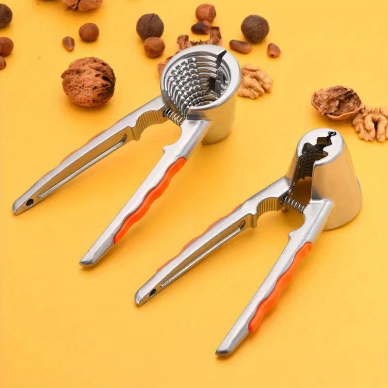1pc Ergonomic Nutcracker - Multi-functional Double Headed Walnut and Hazelnut Cracker thumbnail 3