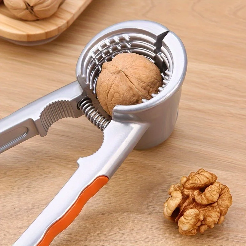 1pc Ergonomic Nutcracker - Multi-functional Double Headed Walnut and Hazelnut Cracker thumbnail 2