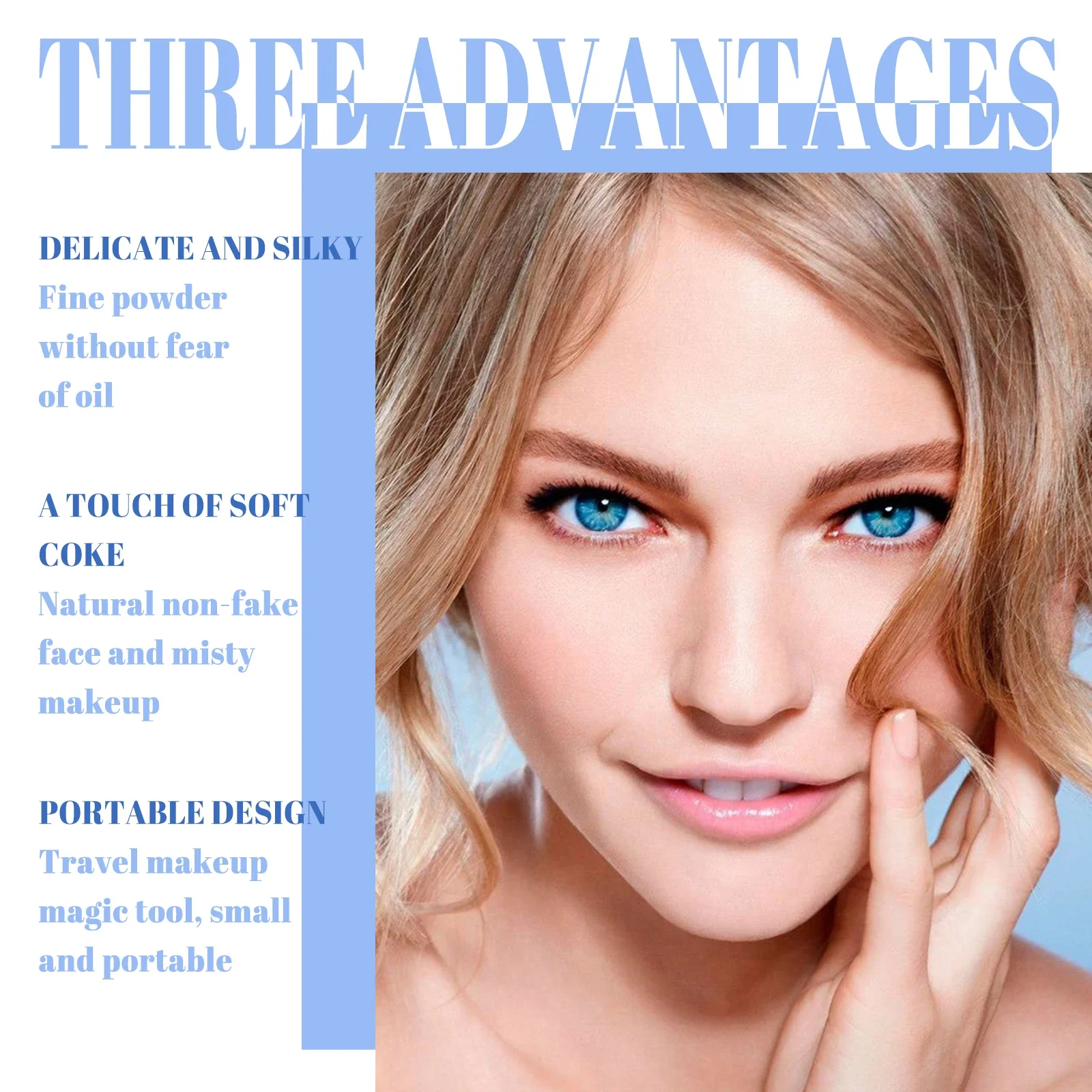 Face Setting Pressed Powder Oil Control Invisible Pores Waterproof Matte Long Lasting Natural Setting Powder Foundations Makeup thumbnail 2