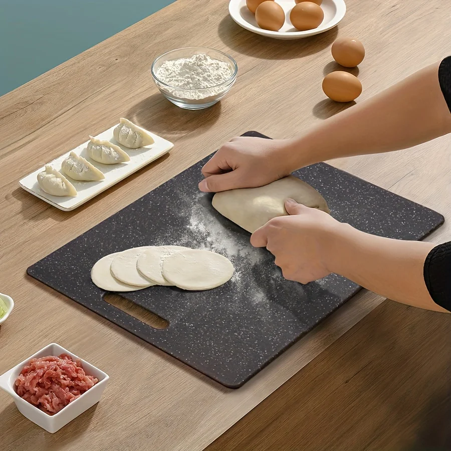 Marble Texture PP Cutting Board Antibacterial and Mildew Cutting Board Kitchen Vegetable Cutting Board Dishwasher Safe Healthy thumbnail 3