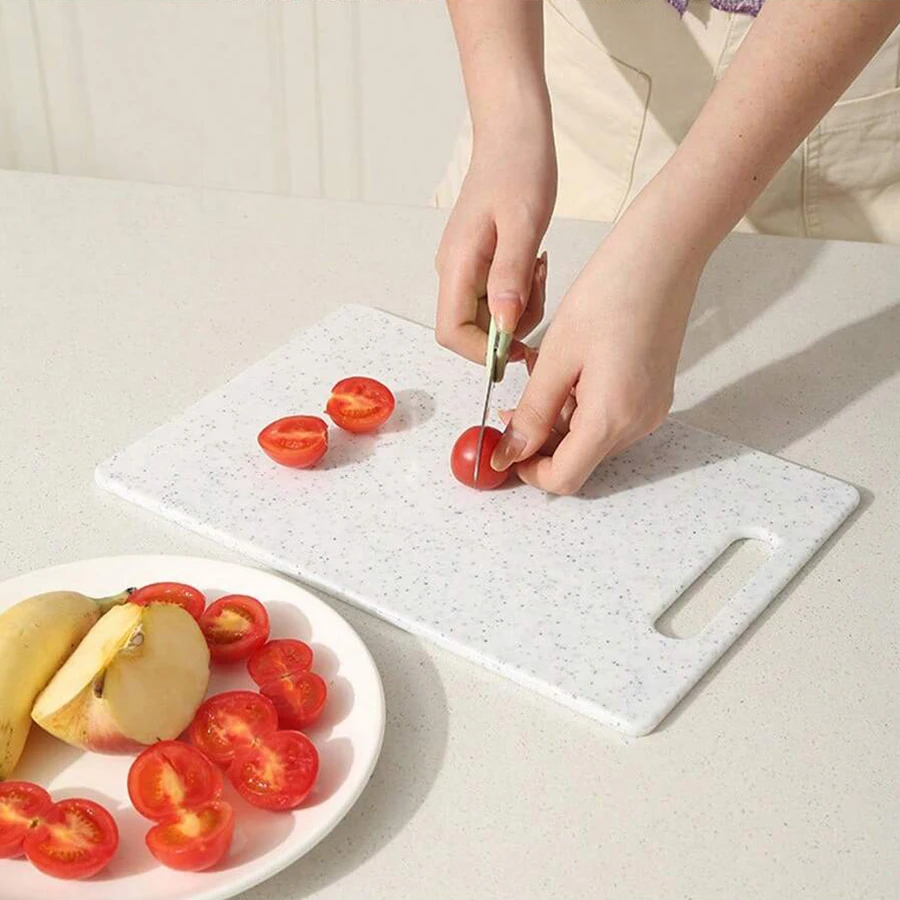 Marble Texture PP Cutting Board Antibacterial and Mildew Cutting Board Kitchen Vegetable Cutting Board Dishwasher Safe Healthy thumbnail 4