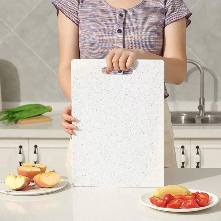 Marble Texture PP Cutting Board Antibacterial and Mildew Cutting Board Kitchen Vegetable Cutting Board Dishwasher Safe Healthy thumbnail 5