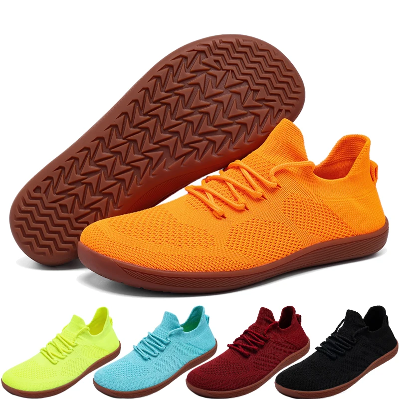 Unisex Minimalist Barefoot Shoes Lightweight Breathable Wide Toe Sneakers for Outdoor Casual Walking thumbnail 3