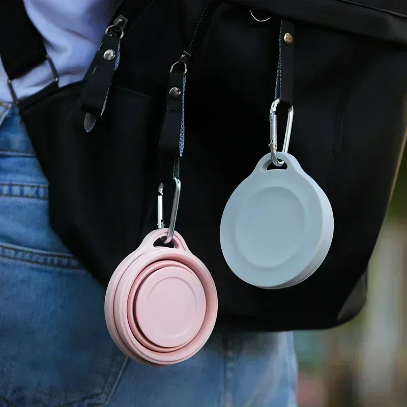1-10PCS Foldable Large Capacity Cup Mini Telescopic Cup Silicone Portable Tea Cup Outdoor Travel with Lid Coffee Telescopic Cup thumbnail 3