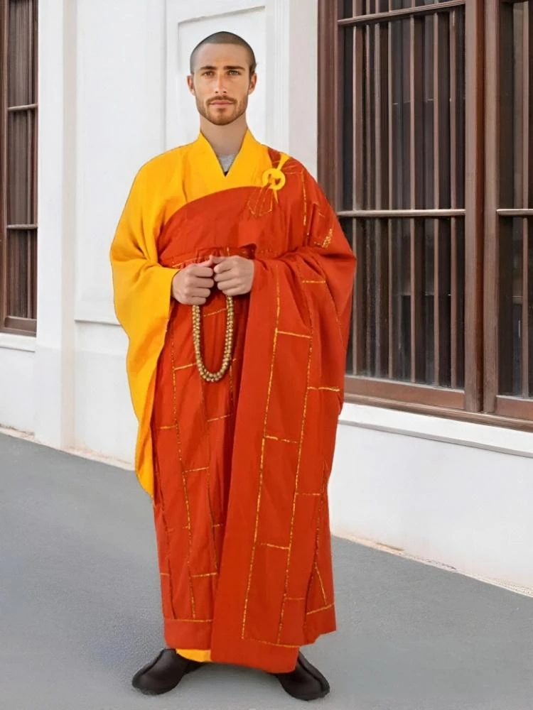 BUDDHIST MONK ROBE 2025 Ceremonial Zen Cassock Ritual Use Monk Attire Buddha Jiasha Monastic Meditation Gown