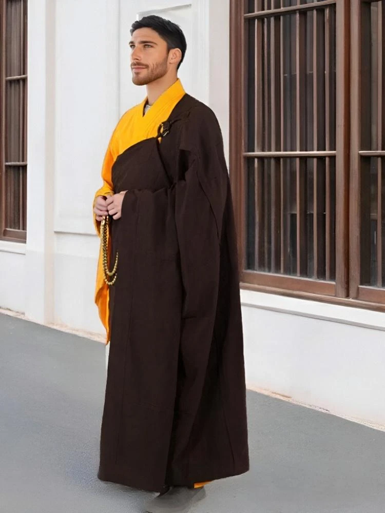 BUDDHIST MONK ROBE 2025 Ceremonial Zen Cassock Ritual Use Monk Attire Buddha Jiasha Monastic Meditation Gown thumbnail 4