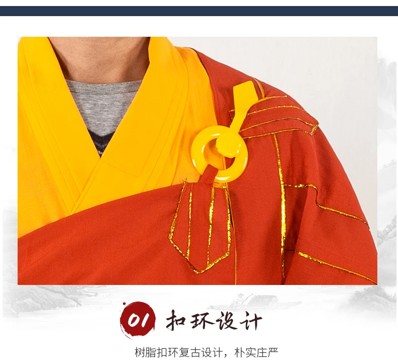 BUDDHIST MONK ROBE 2025 Ceremonial Zen Cassock Ritual Use Monk Attire Buddha Jiasha Monastic Meditation Gown thumbnail 6
