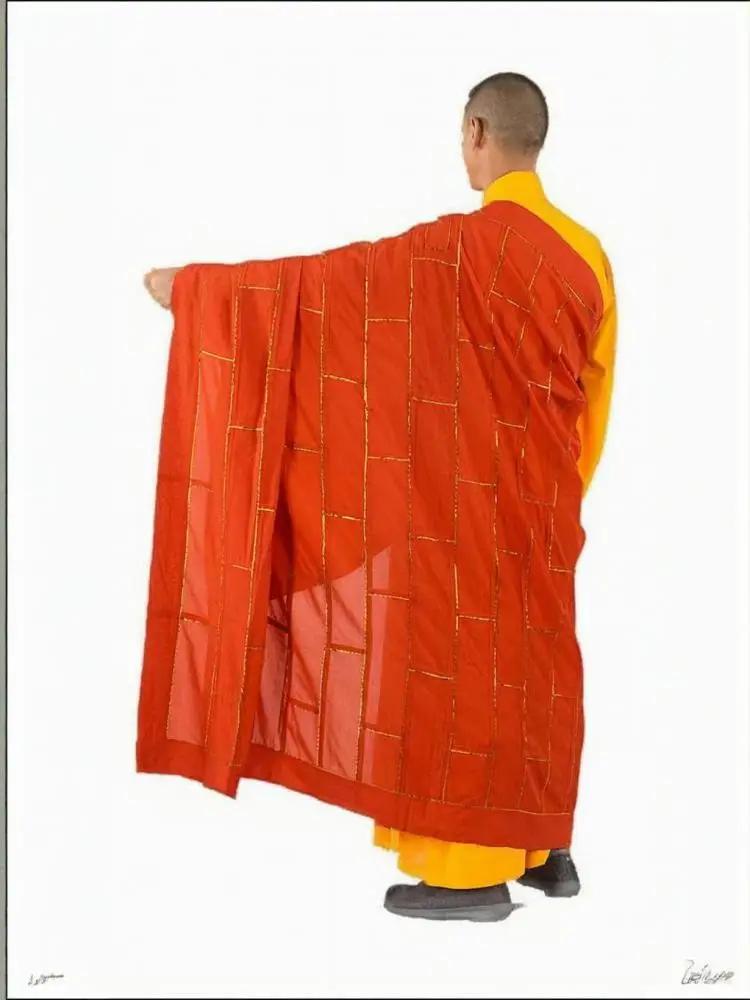 BUDDHIST MONK ROBE 2025 Ceremonial Zen Cassock Ritual Use Monk Attire Buddha Jiasha Monastic Meditation Gown thumbnail 5
