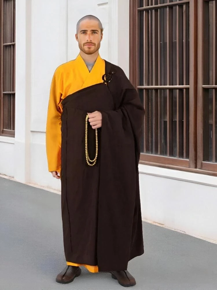 BUDDHIST MONK ROBE 2025 Ceremonial Zen Cassock Ritual Use Monk Attire Buddha Jiasha Monastic Meditation Gown thumbnail 3