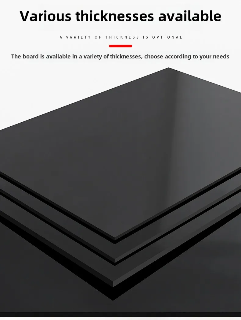 Mirror Light Black Acrylic Board Can Reflect Sheet Methacrylate Plate Custom DIY Craft Project Sign Table Number Sign thumbnail 5