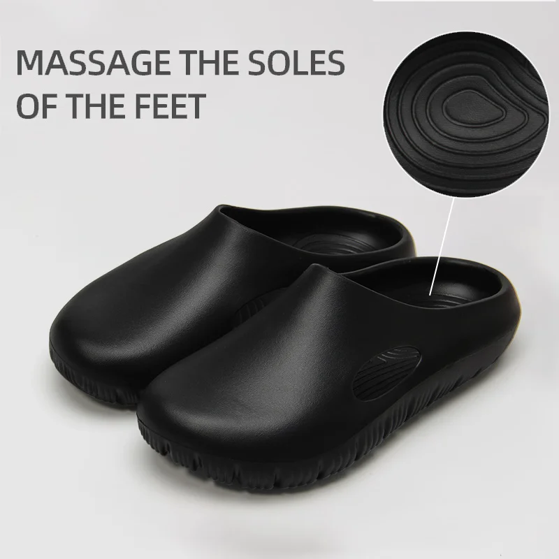 Summer New EVA Cool Slippers for Home Comfort, Anti slip Fashion, Versatile Couple Wearing Baotou Slippers for Men thumbnail 5