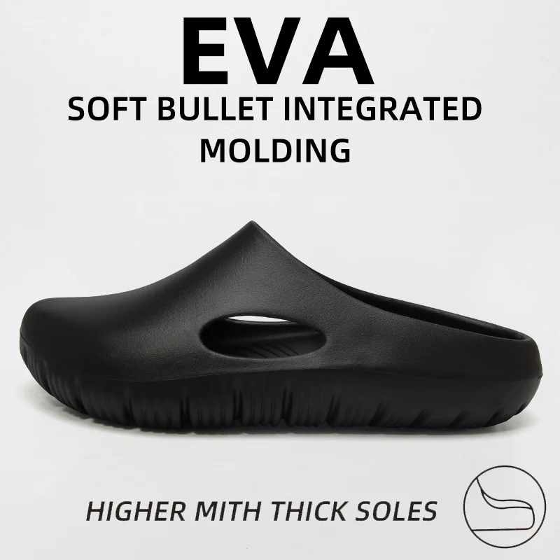 Summer New EVA Cool Slippers for Home Comfort, Anti slip Fashion, Versatile Couple Wearing Baotou Slippers for Men thumbnail 4